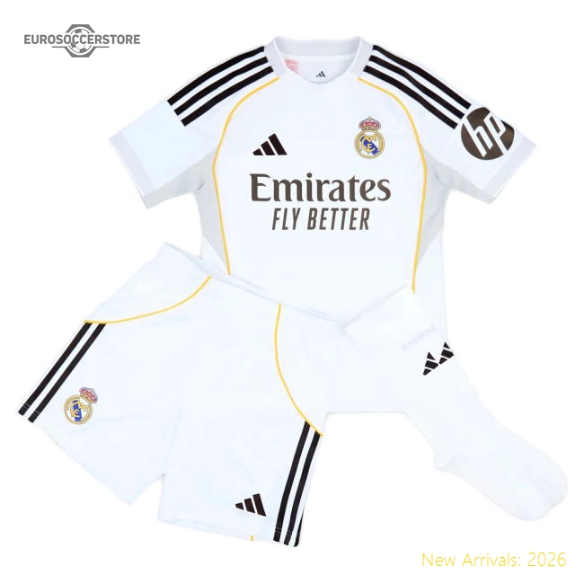 Performance 2025-2026 Real Madrid Home Youth Kit (Sergio Ramos 4)