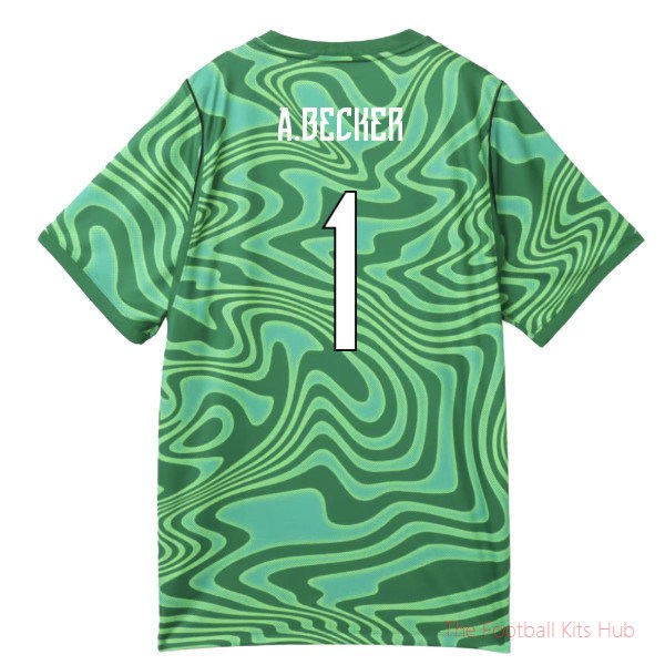 [LK] 2026/27 Brazil Goalkeeper Shirt (Green) - Kids (A.Becker 1)