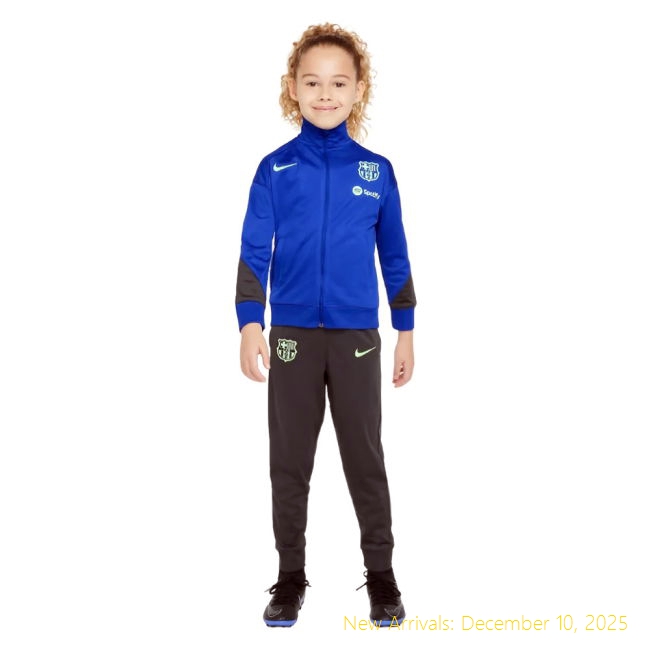 2024-2025 Barcelona Strike Barca High-Quality Third Tracksuit (Blue) -