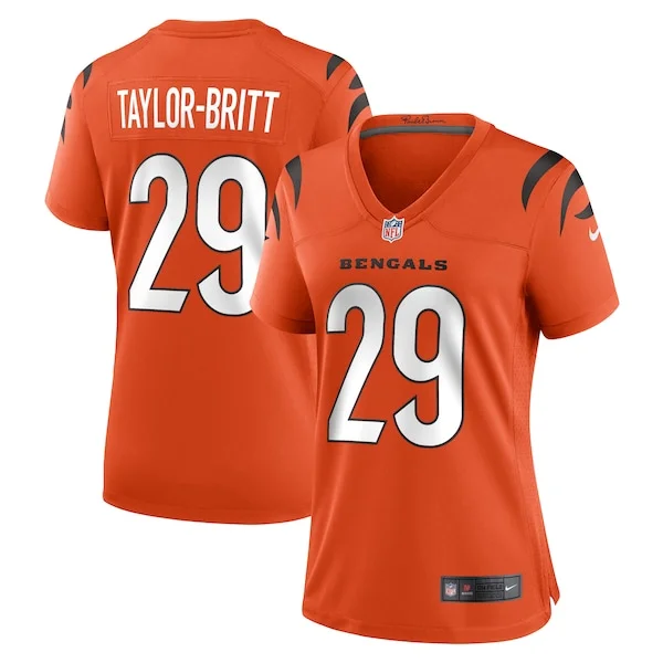 None Game NFL Jersey - Orange | Elite Football Apparel | NFL Football