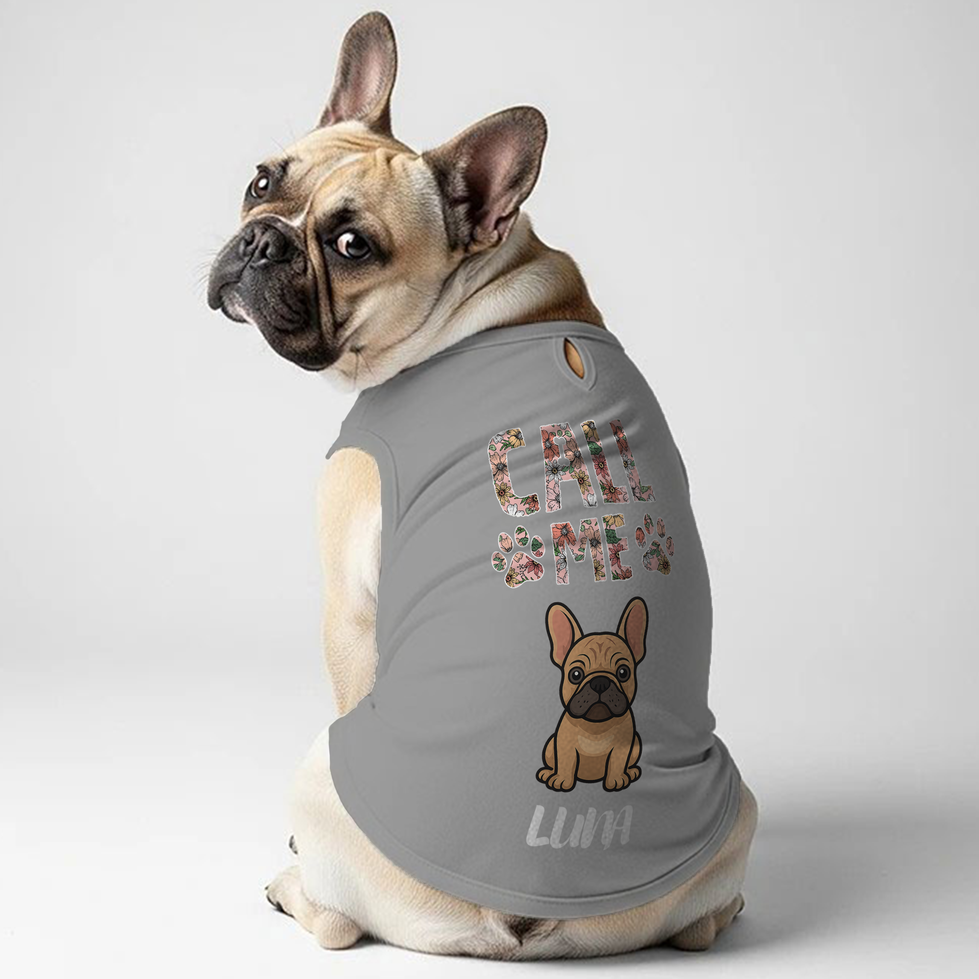 French Bulldog Call Me Personalized Frenchie Shirt | Custom Dog T