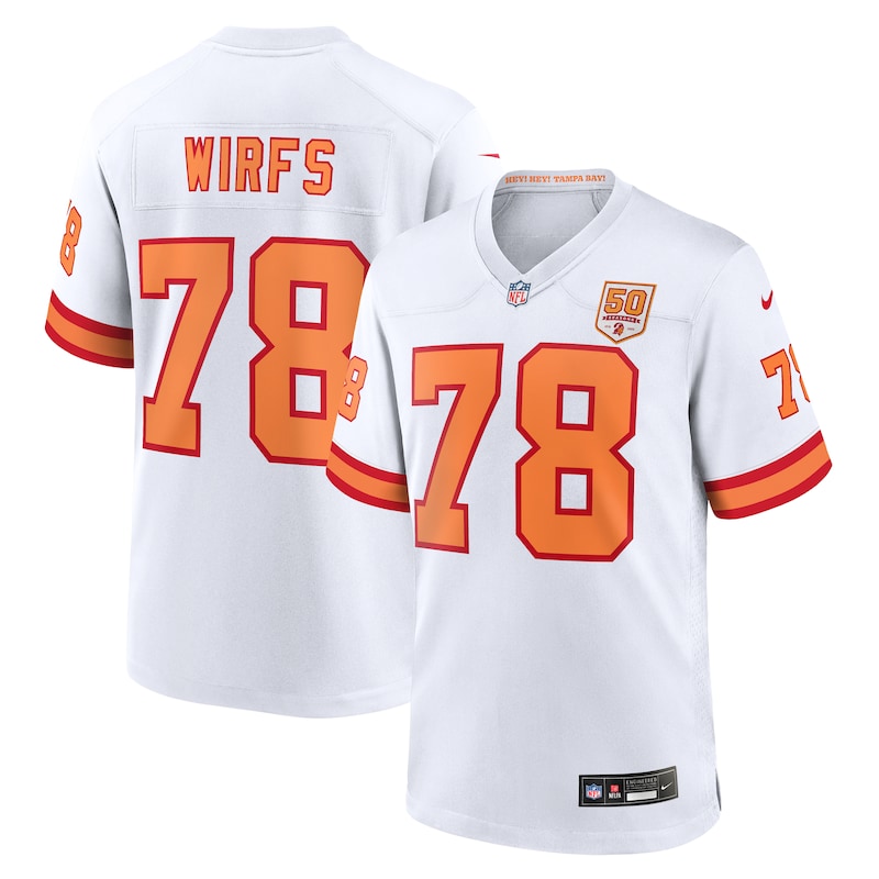 None Tristan Wirfs 76 TB Buccaneers Championship Genuine Jersey