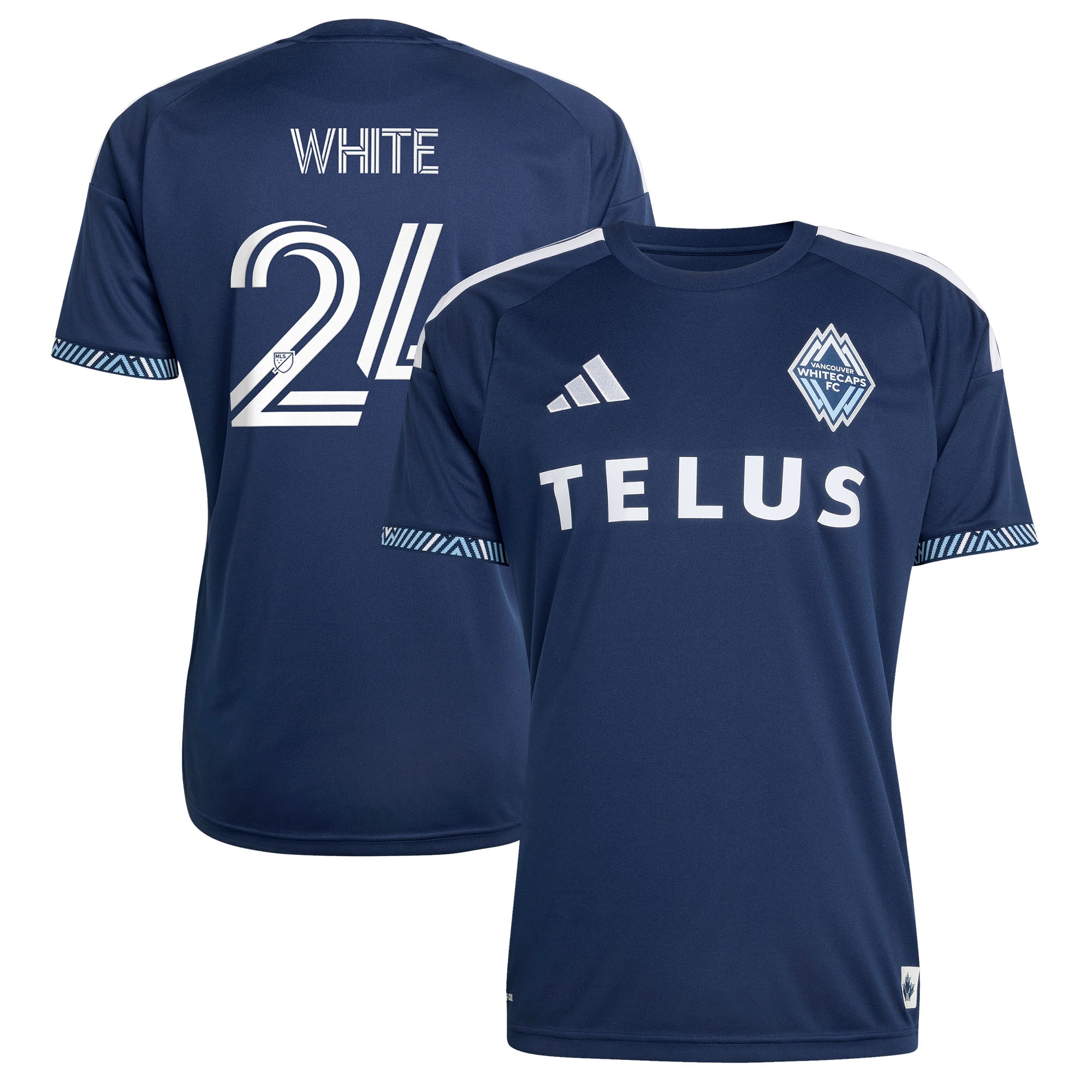 [SJH] Brian White Vancouver Whitecaps FC 2026 The Coastal Jersey Replica Jersey - Blue