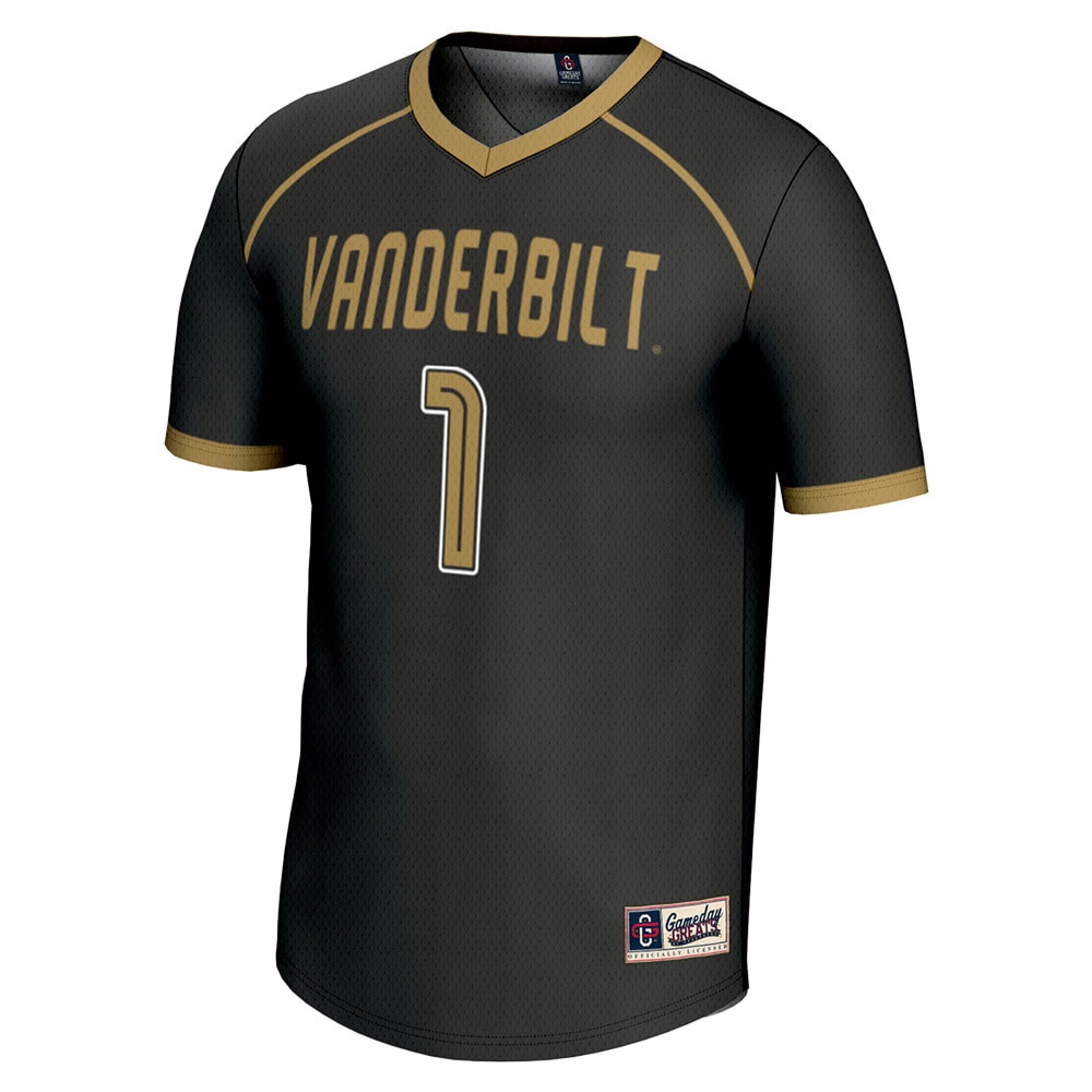 [NJP] Vanderbilt Commodores GameDay Greats Youth Lightweight Lacrosse Jersey - Black