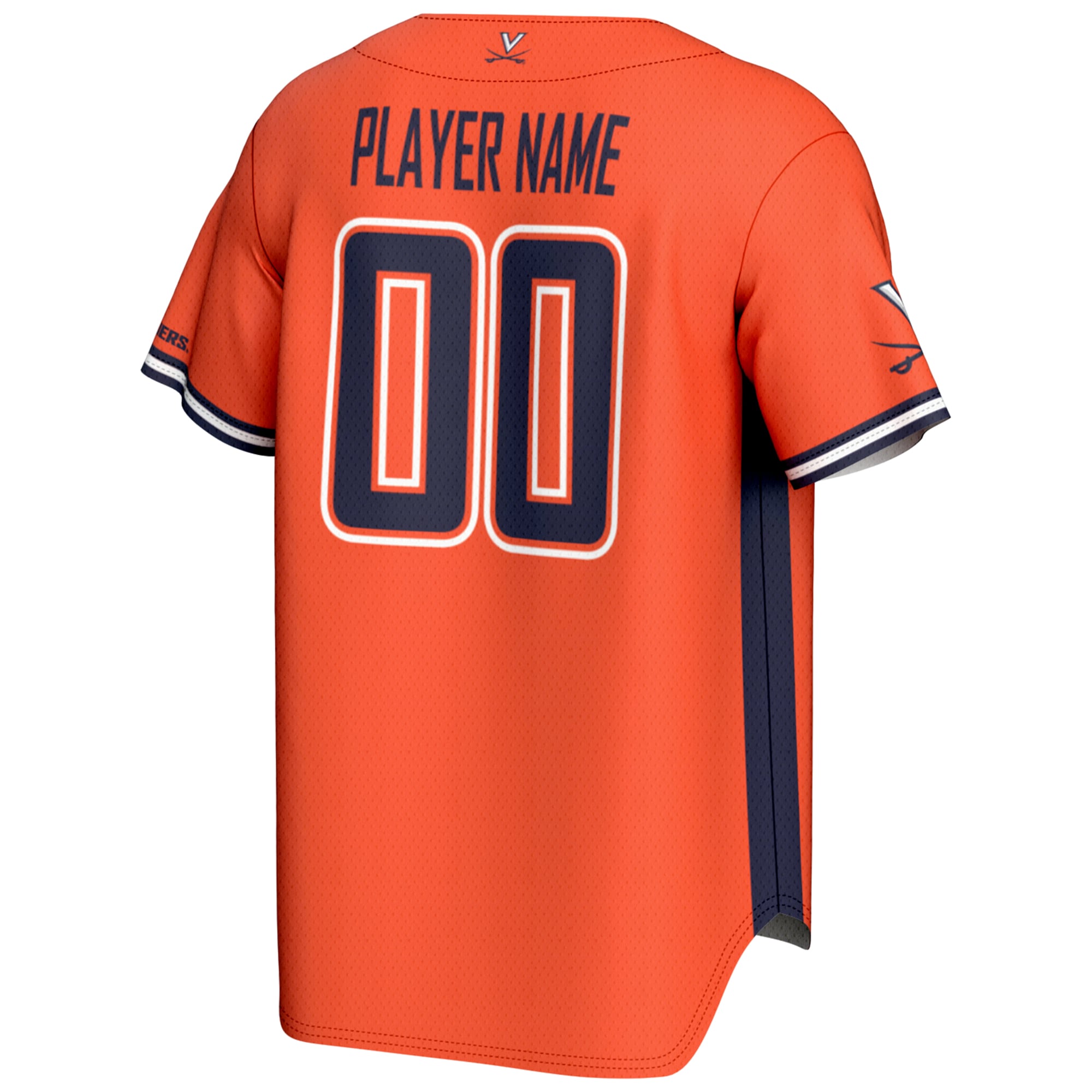 [NJP] Virginia Cavaliers GameDay Greats Youth NIL Pick-A-Player Lightweight Baseball Jersey - Orange