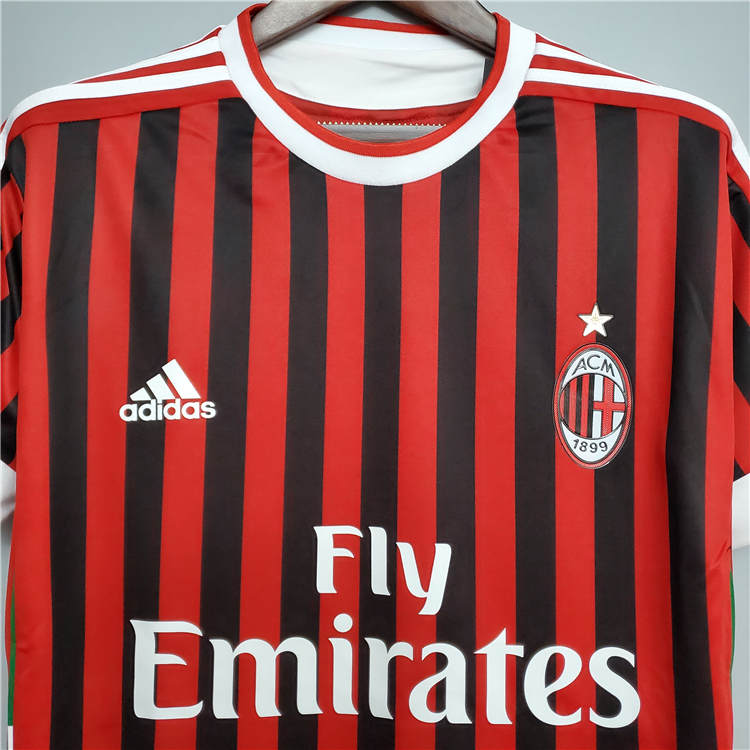 Licensed AC Milan 1112 Retro Home Shirt - Official Replica 8864
