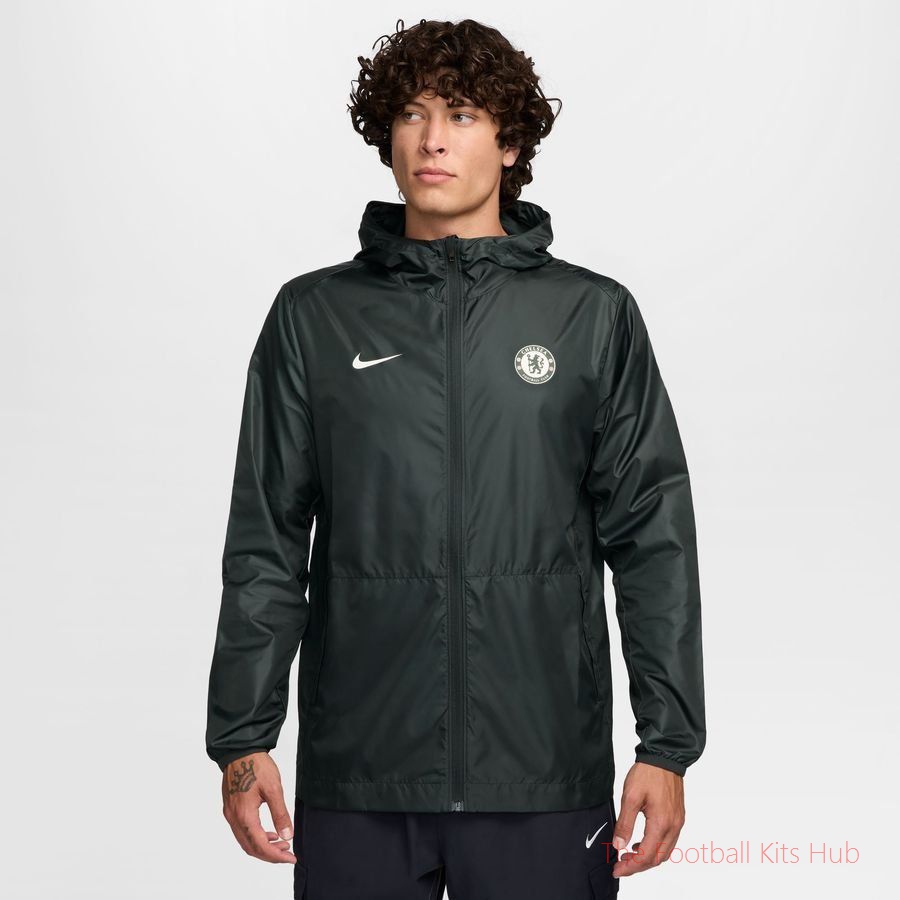 Chelsea Rain Jacket Academy Pro Storm-FIT - Outdoor Green/Phantom