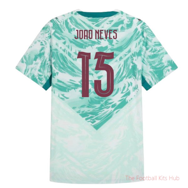 [LK] 2026/27 Portugal Authentic Away Shirt (Joao Neves 15)