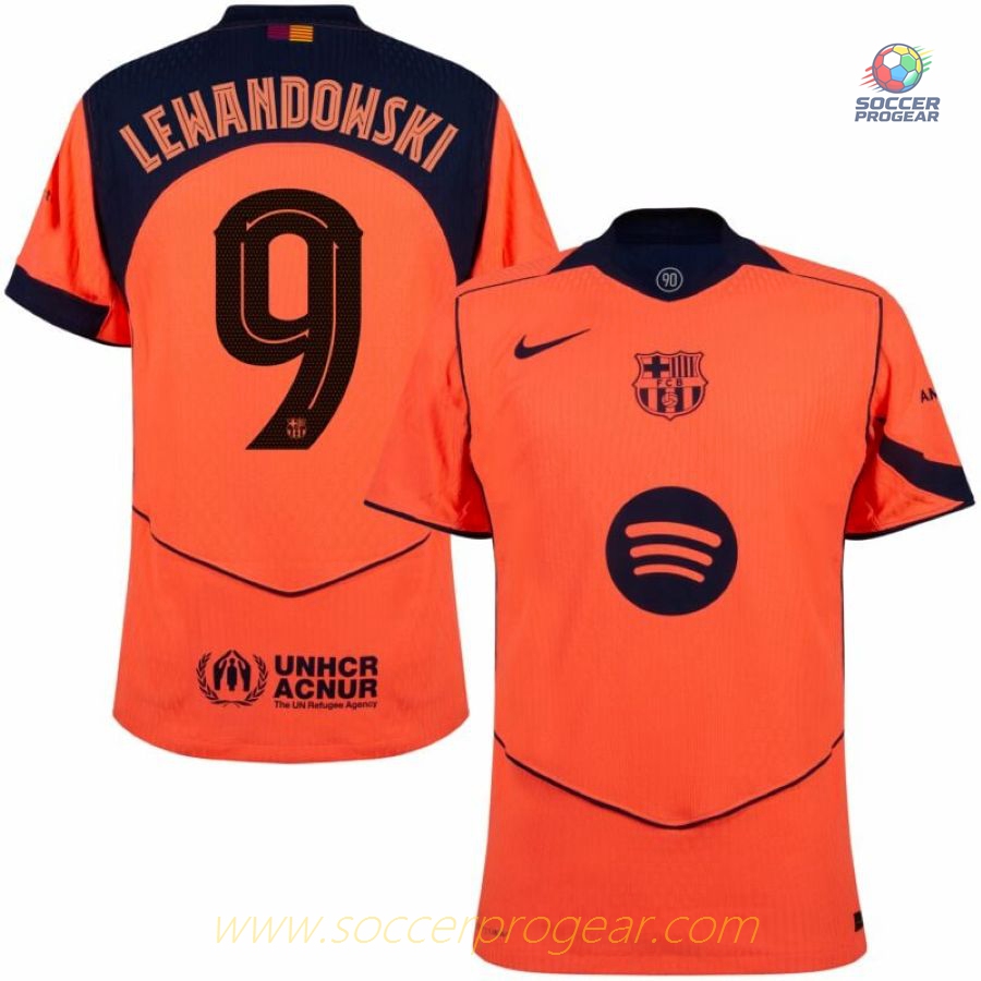 Barca Alternate Soccer Team Shirt 2025-26 Edition Lewandowski