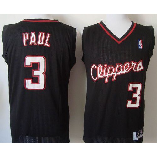 Clippers Black Chris Paul #3 Jersey - Economical Basketball Jersey