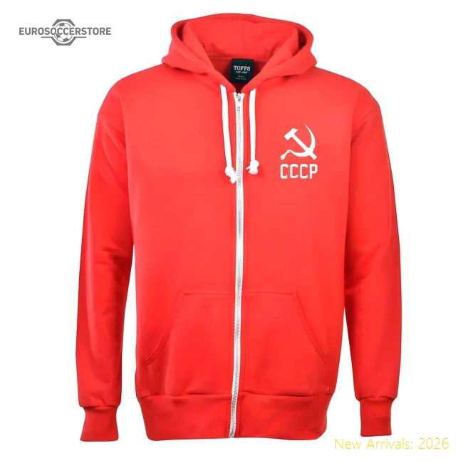 Soviet Union (CCCP) Zipped Hoodie - Red