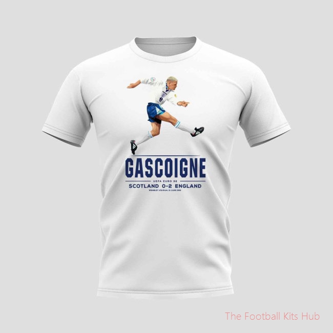 Paul Gascoigne Player T-Shirt (White)