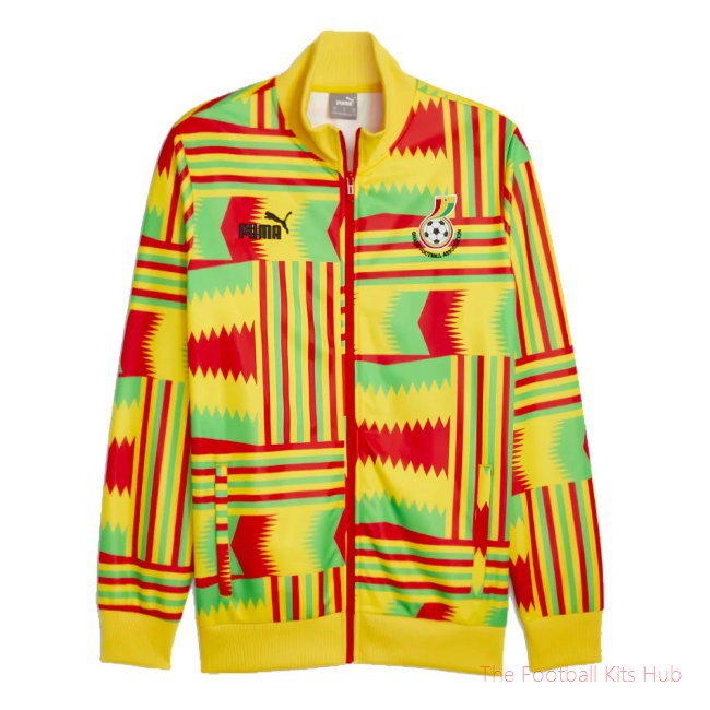 2023-2024 Ghana FtblCulture Track Jacket (Yellow)