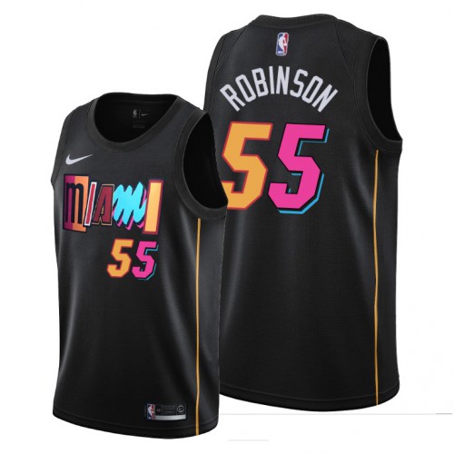 Heat Black Miami Heat #55 Jersey - Value-Priced Basketball Jersey
