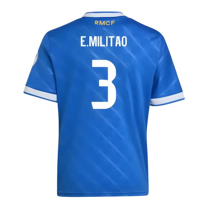 Camiseta Real Madrid 2025-2026 Tercer Niños - Oficial Con Militao 3