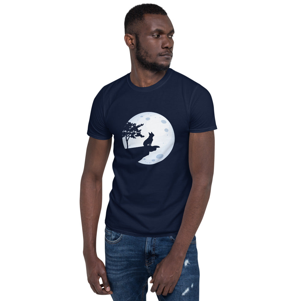 Frenchie in the moon - Unisex T-Shirt