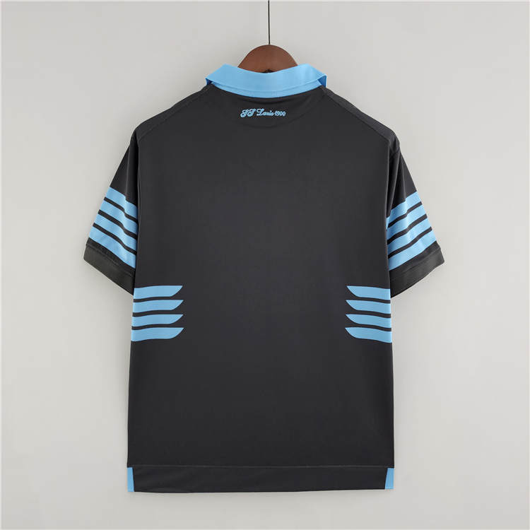 Durable 1516 Lazio Retro Away Blue Soccer Jersey Football Shirt