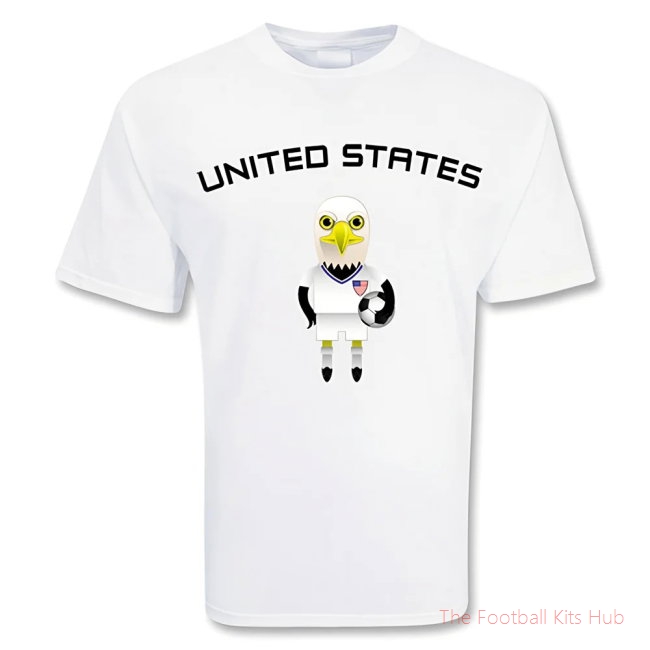 Men Usa Mascot Soccer T-shirt
