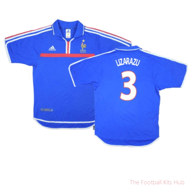 France 2000-02 Home Shirt (Very Good) (LIZARAZU 3)