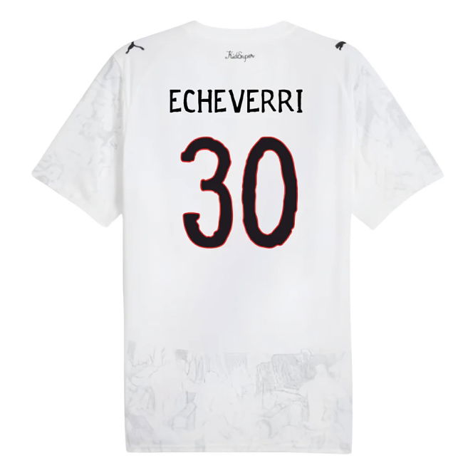 2025-2026 KIDSUPER x Manchester City CWC Shirt (White) (Echeverri 30)