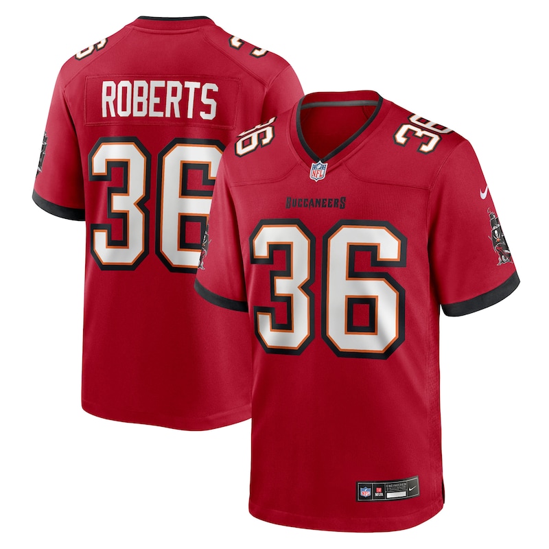 None JJ Roberts TB Buccaneers Iconic Durable Jersey Football Apparel
