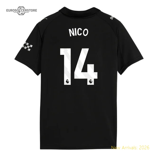 Official 2025-2026 Man City Away Mini Kit (nico 14) - Premium Quality
