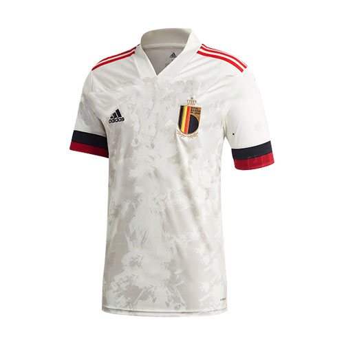 Authentic 20-21 Belgium Euro 2020 Soccer Shirt Away White Soccer