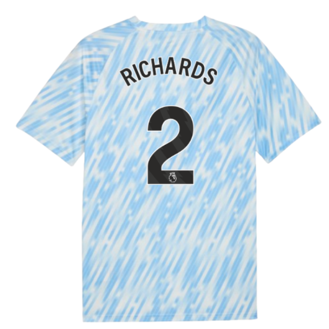 2025-2026 Man City Warm Up Jersey (Silver Sky) (Richards 2)