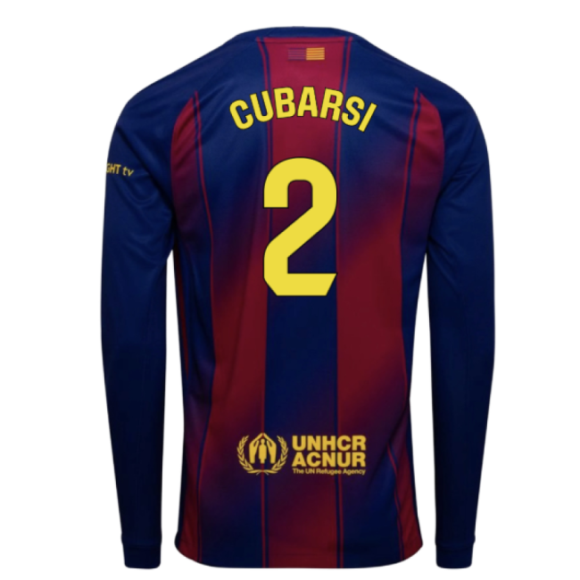 2025-2026 Barca Home Long Sleeve Shirt (cubarsi 2) - Collectors Item