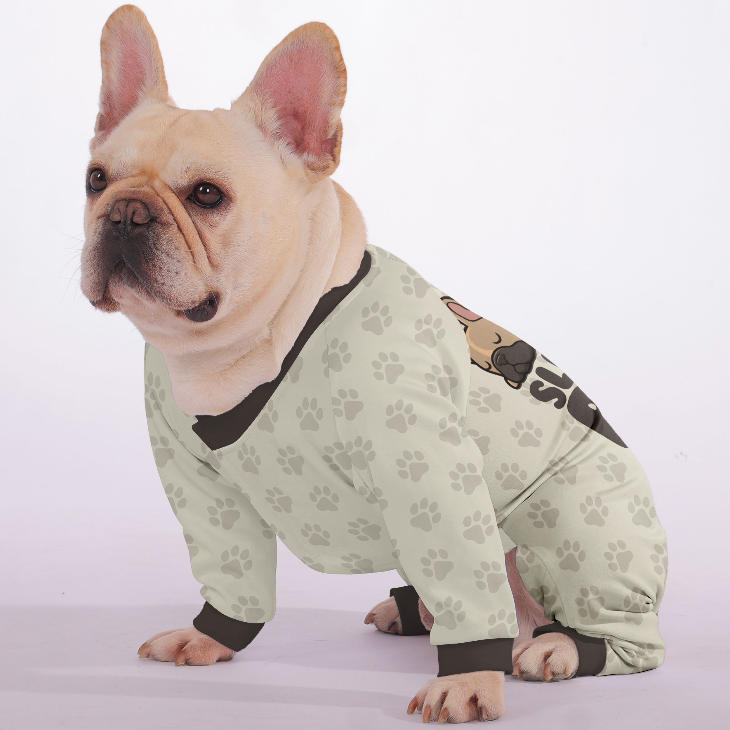 Street-Ready Sleepy Pup - Frenchie Pajamas – Ultra-soft, Cozy, & Ador...