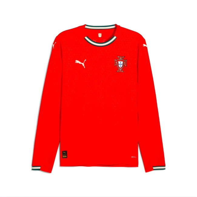 Portugal National Squad Traditional Home Soccer Jersey