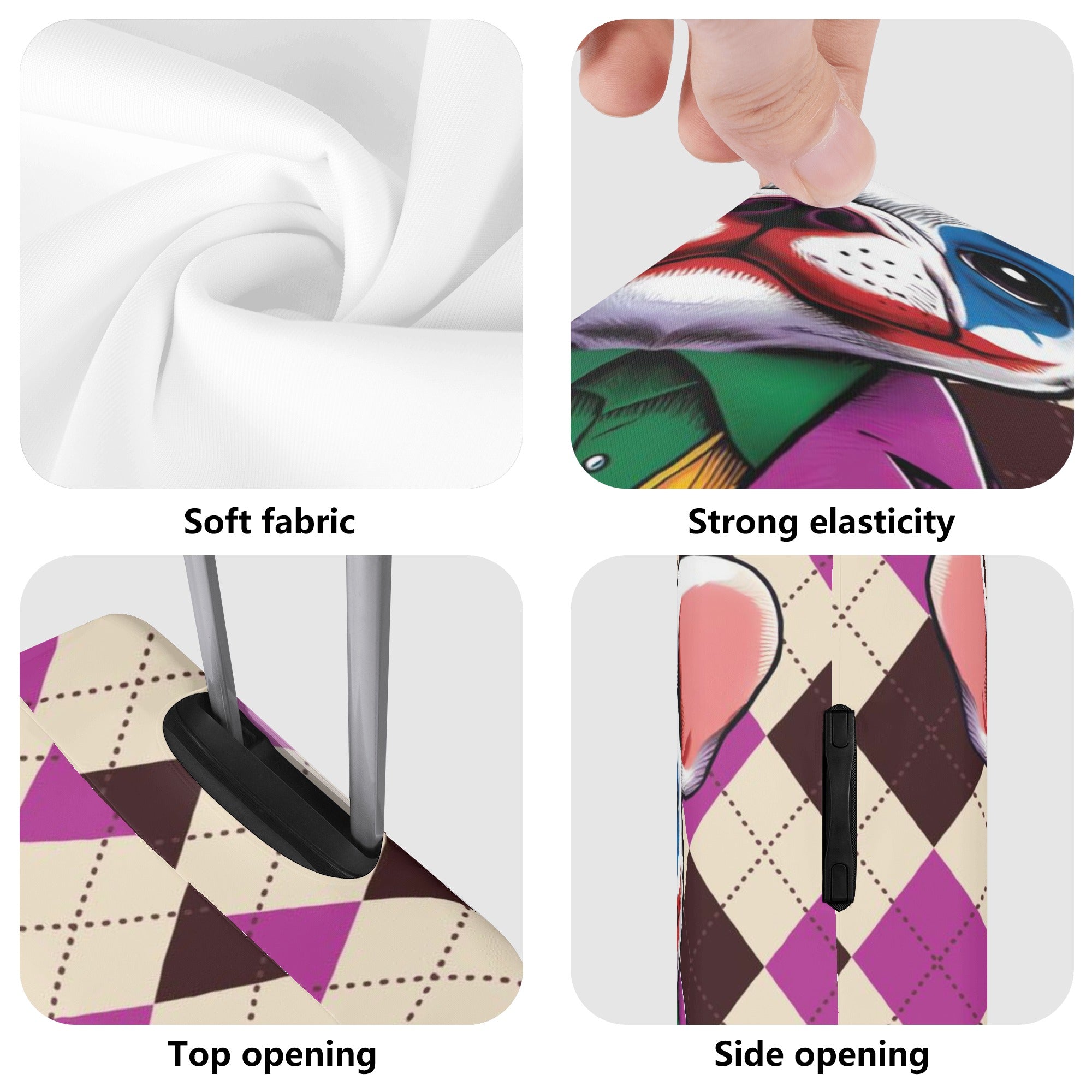 Vet-recommended Frenchie Jax - Safe Luggage Cover Indoor Use