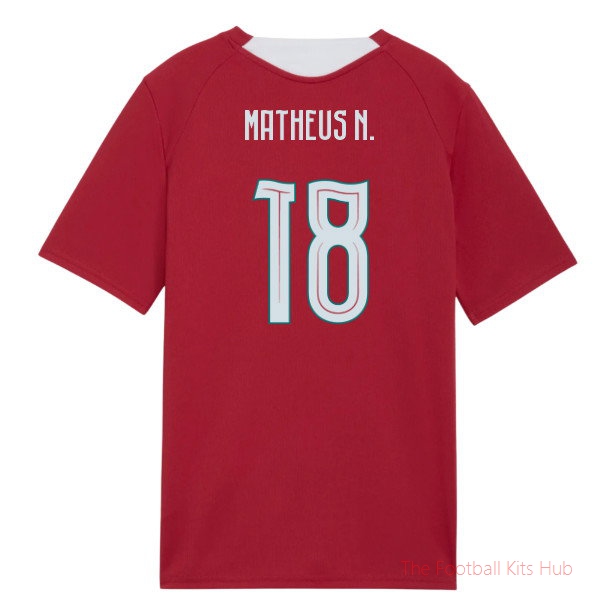 [LK] 2026/27 Portugal Training Jersey (Red) - Kids (Matheus N. 18)