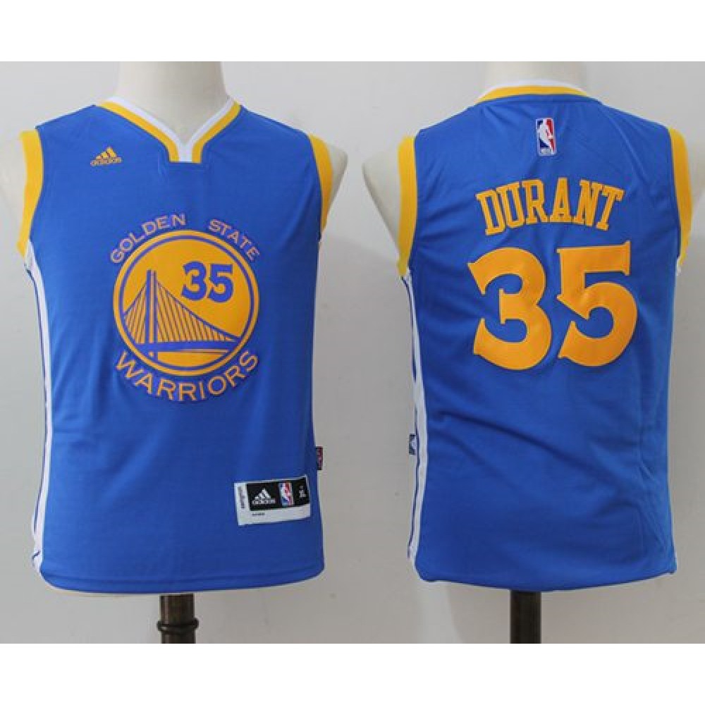 Official Kevin Durant35 Blue Jersey - Fan Favorite