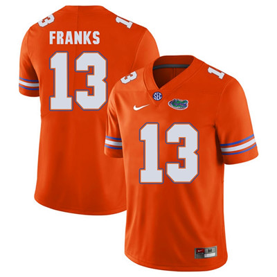 Men's None Orange 2024 game day Feleipe Franks #13 home jersey Jersey