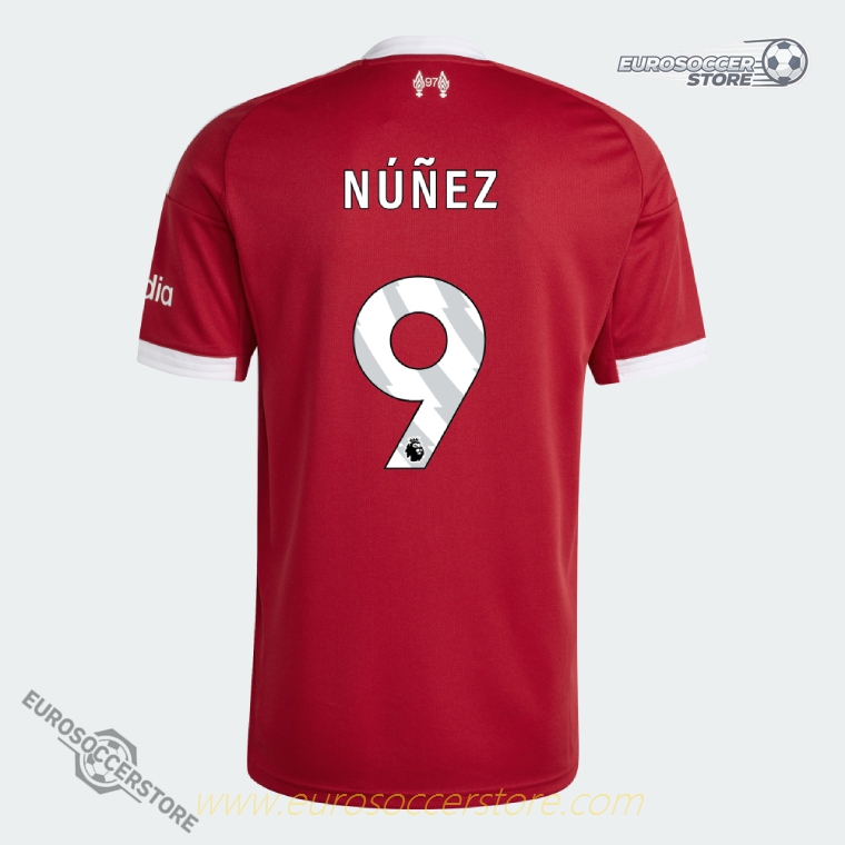 Liverpool NÚÑEZ 9 Home Football Jersey 2025-26 Season