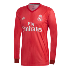 Performance Driven 18-19 Real Madrid Third Away Red Long Sleeve