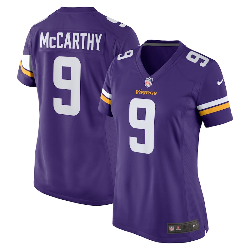 None J.J. McCarthy Team Captain MIN Vikings Authentic Jersey