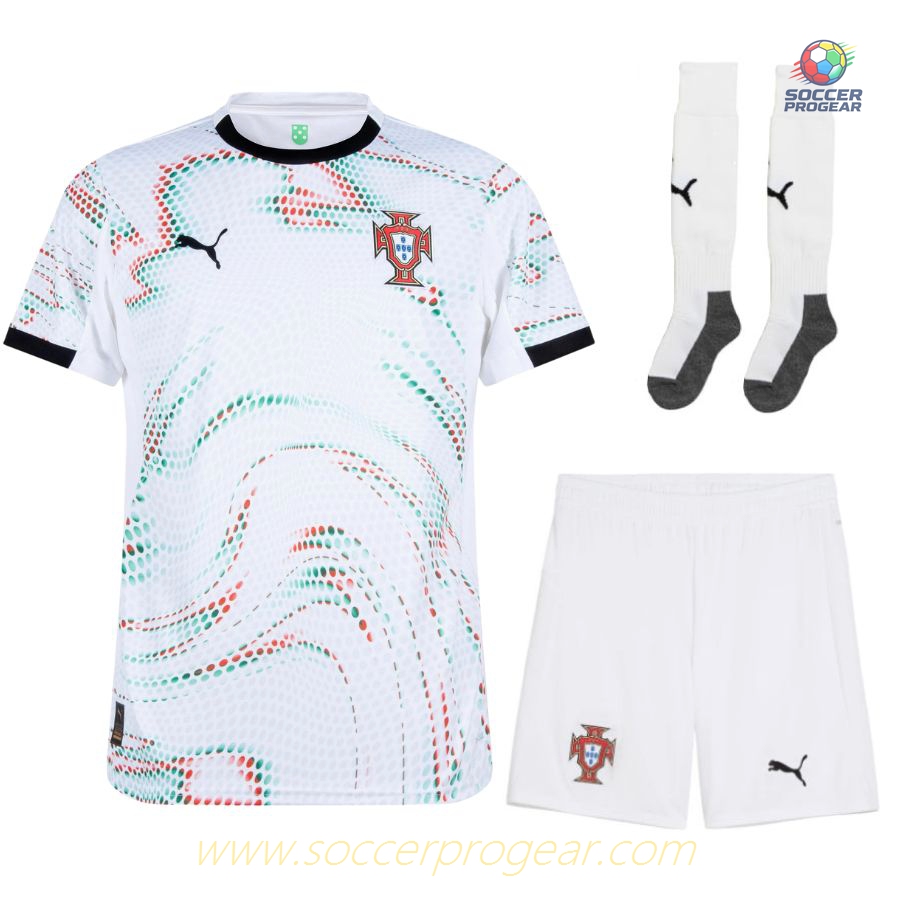 Portugal Away Kids Football Kit Football Jersey 2025 Season 2026
