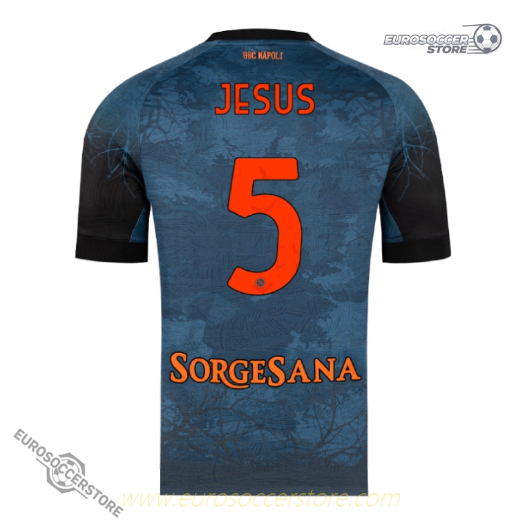 Napoli Halloween-themed JESUS 5 Jersey for the 25-26 season