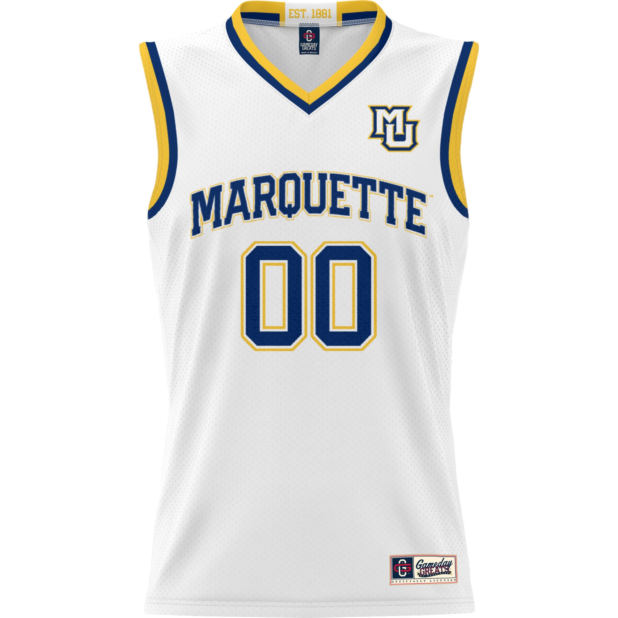 [DDG] Marquette Golden Eagles GameDay Greats Unisex Lightweight NIL Pick-A-Player Women's Basketball Jersey - White