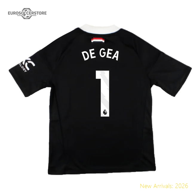 2024-2025 Man Utd Third Goalkeeper Shirt (Black) - Kids (De Gea 1)