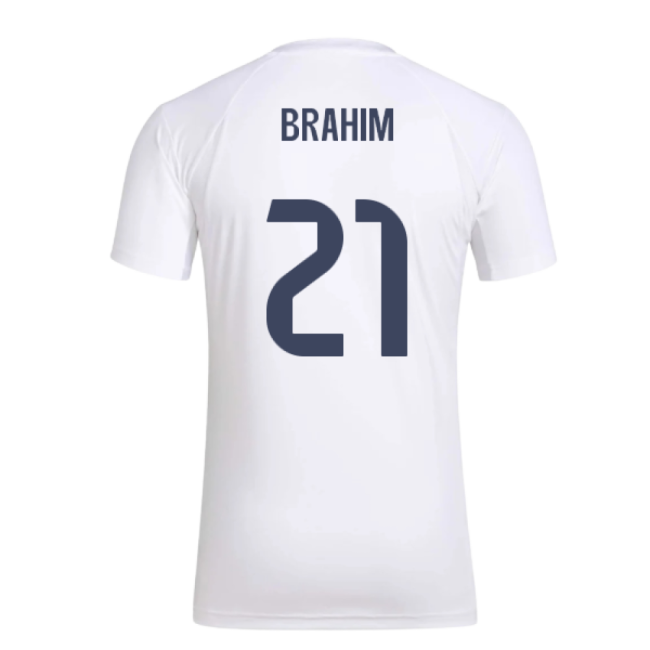 Authentic 2025-2026 Real Madrid Seasonal Graphic Tee (White) (Brahim