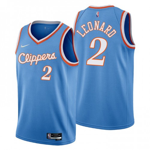 Los Angeles Los Angeles Clippers #2 Kawhi Leonard Mens Nike Blue 2021/22 Swingman NBA Jersey ¨C City Edition Mens