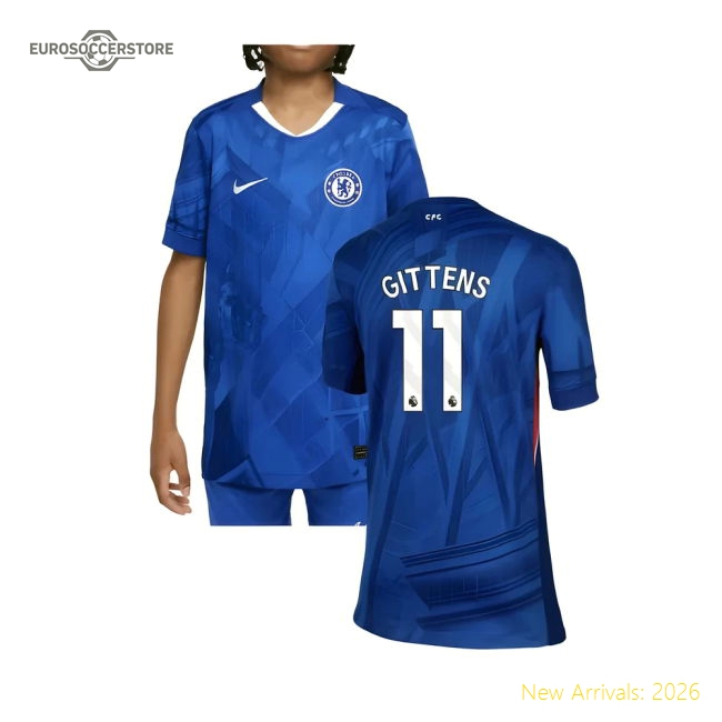 2025-2026 Chelsea Kids Hypoallergenic Gittens Jersey Drycell