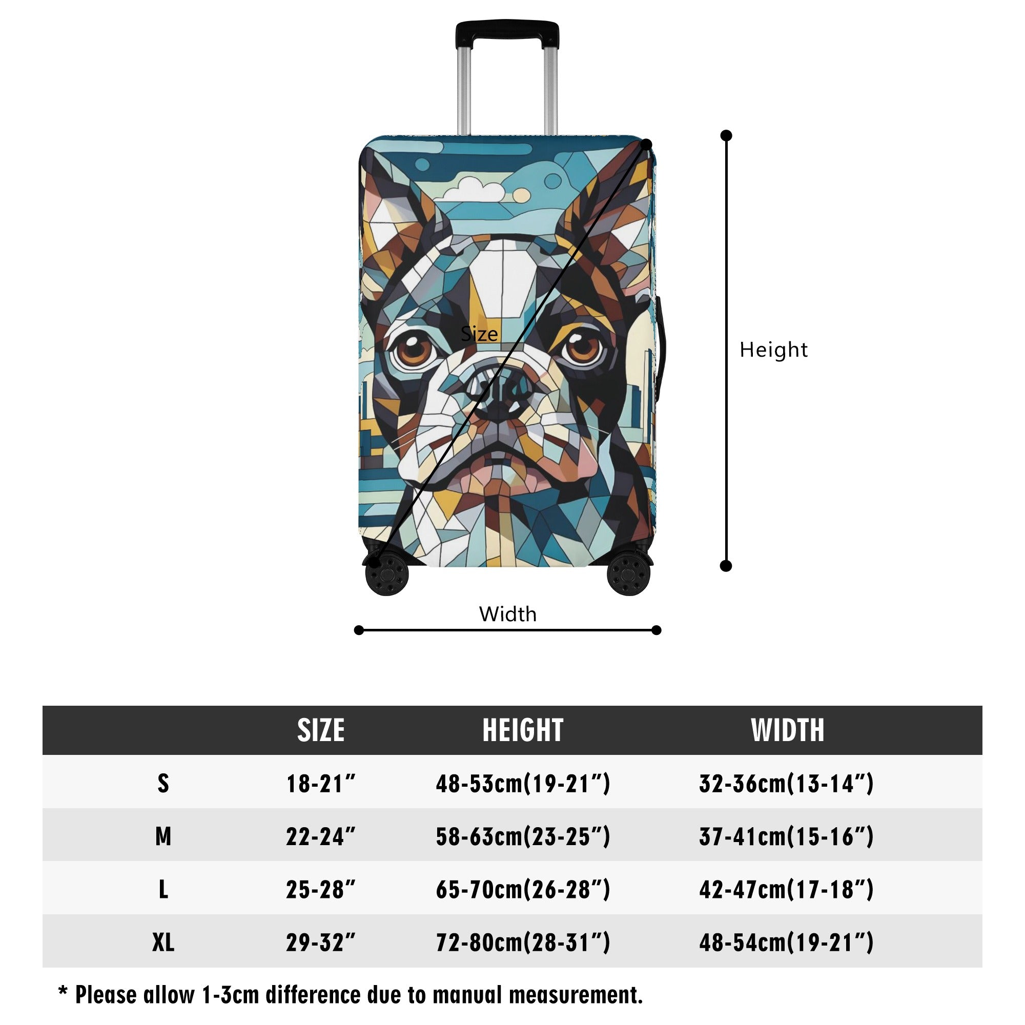 Stylish Baxter - Luggage Cover For Boston Terrier Lovers for Pet Stylish