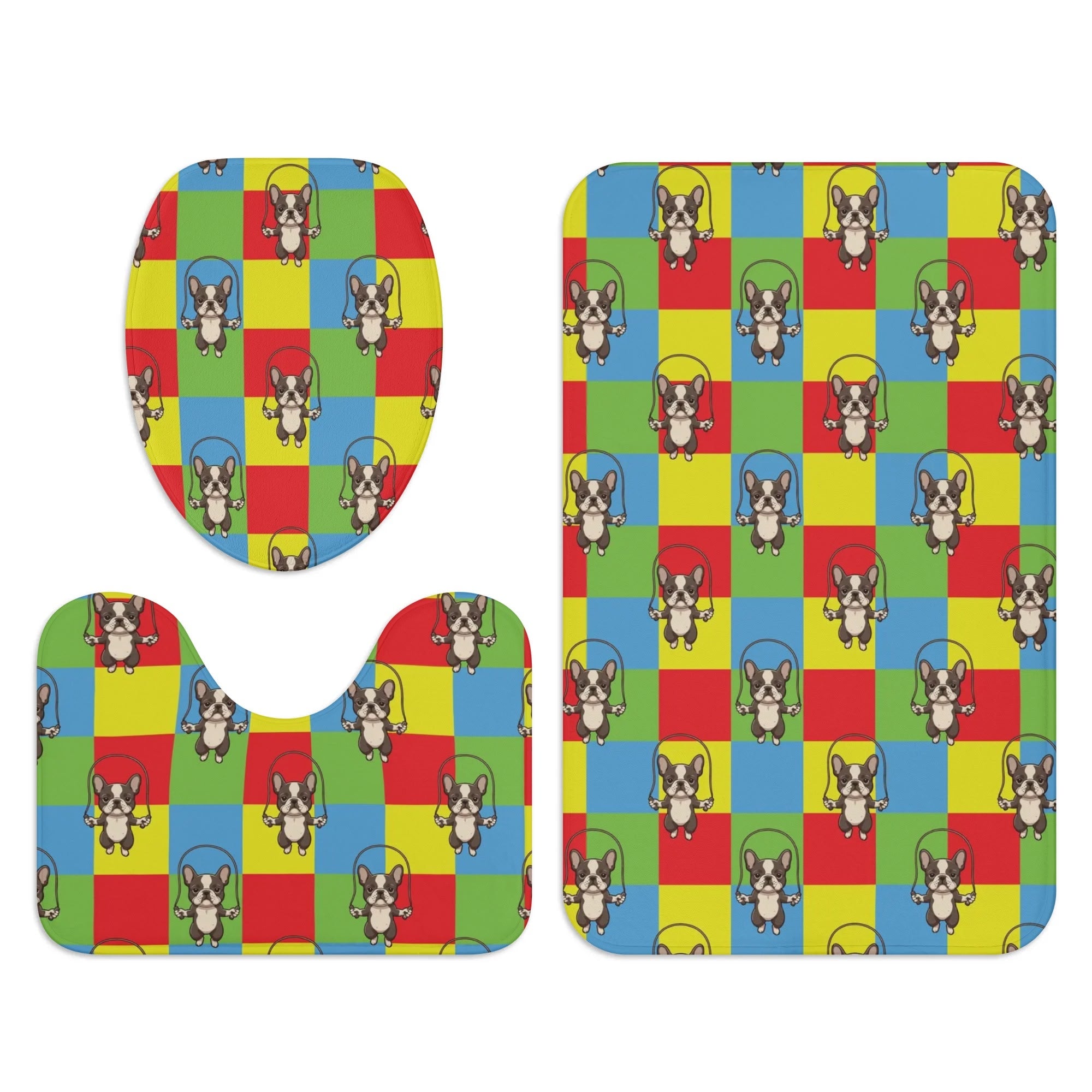 French Bulldog Rolo Bathroom Toilet Set Useful Frenchie Gear