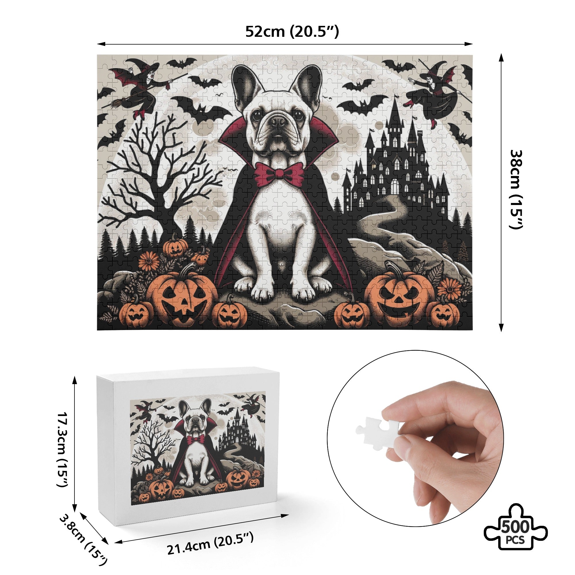 Culture-Inspired Fabio - 500-piece Wooden Puzzle for Street Style