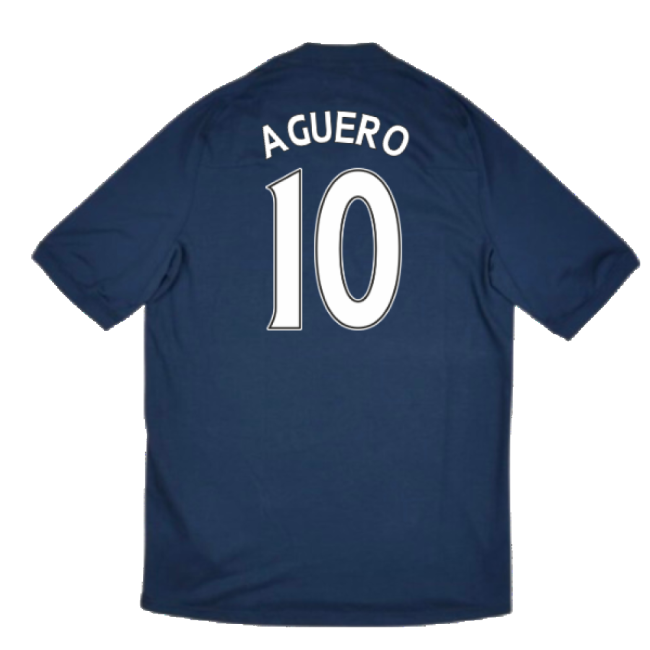 Adult Manchester City 2010-11 Away Shirt ((Very Good) XL) (Aguero 10)