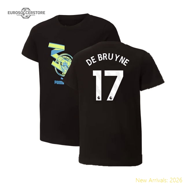 Classic 2024-2025 Man City ftblCulture Tee Black De Bruyne 17